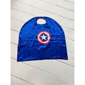 Kids Satin Reversible Spiderman/Captain America Superhero Dress Up Costume Cape